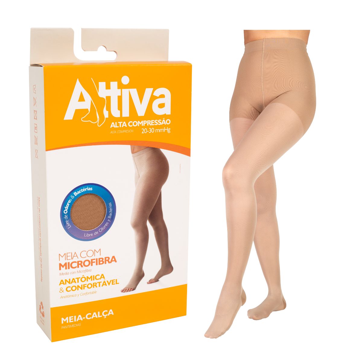 Meia Calça Preventiva  Alta Compressão 20-30mmhg Sigvaris Com Ponteira